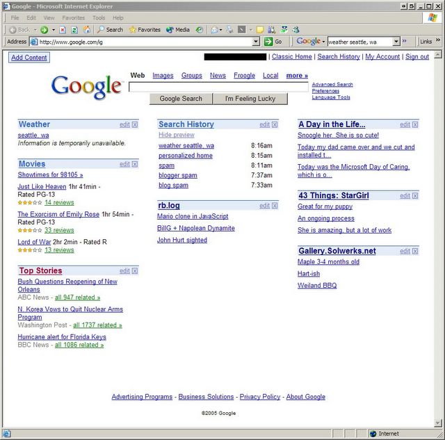 I recently set up a Google
