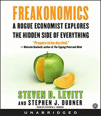 Book cover: Freakonomics